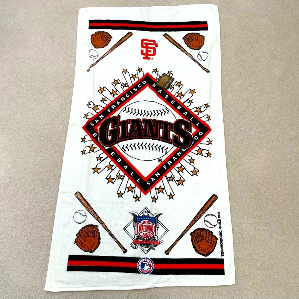 Vintage 1992 San Francisco Giants Beach / Pool Towel NWT